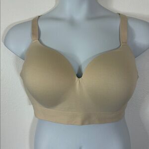 Truekind Beige Supportive Comfort Wireless Bra 3XL SKU1226